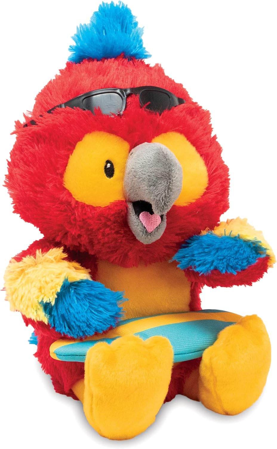 Cuddlebarn Surf's Up Brody Animated Colorful Parrot Stuffed Animal Plush Toy