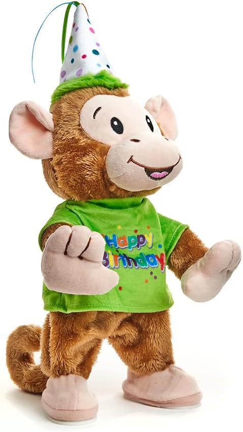 Cuddlebarn Birthday Bash Brett Animated Stuffed Animal Monkey Plush | Prenatal, Babies, Nusring, Cybex, Avent Plush & Soft Toy