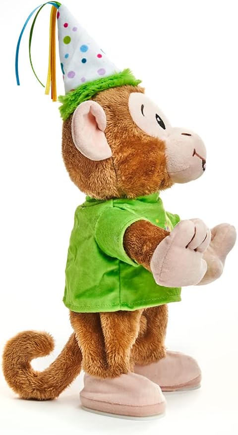 Cuddlebarn Birthday Bash Brett Animated Stuffed Animal Monkey Plush | Prenatal, Babies, Nusring, Cybex, Avent Plush & Soft Toy
