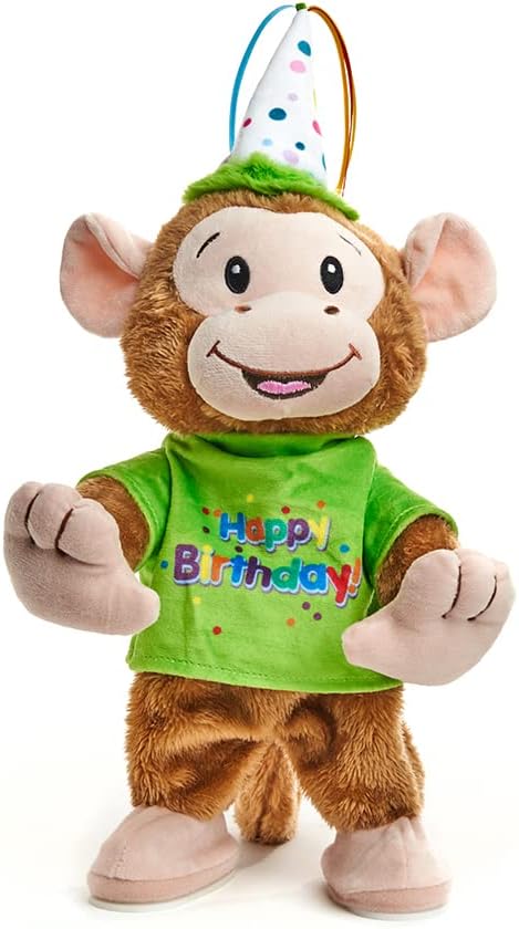 Cuddlebarn Birthday Bash Brett Animated Stuffed Animal Monkey Plush | Prenatal, Babies, Nusring, Cybex, Avent Plush & Soft Toy