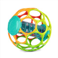 Bright Starts Oball Easy Grasp Rollin' Rainstick Rattle Cause & Effect Infant Toy, 6