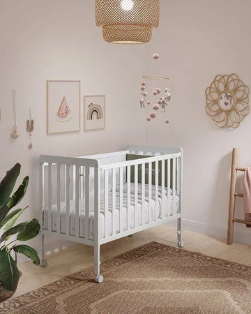 NORDIKA White Cot 120x60cm - Scandinavian Baby Bed