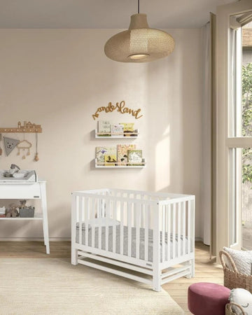 Annie Balance Cot 120x60cm White - Adjustable Bed Base