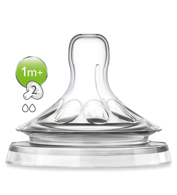 Avent Natural 2 teat with Assorted Flow 1m+ | Prenatal, Babies, Nusring, Cybex, Avent Bottle Teat