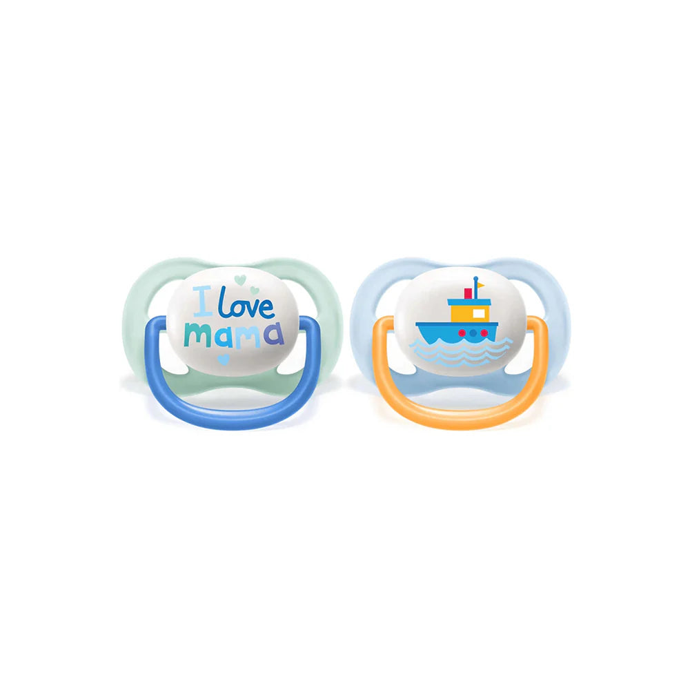 Avent Ultra Air Soother I Love Mama-0-6m Boy
