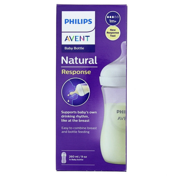 Avent Natural Response Bottle 260ml 1M+ | Prenatal, Babies, Nusring, Cybex, Avent Bottle Feeding