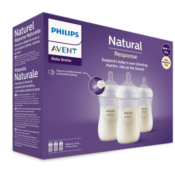 Avent Natural Response Feeding Bottle 260ml Pack of 2 | Prenatal, Babies, Nusring, Cybex, Avent Bottle Feeding