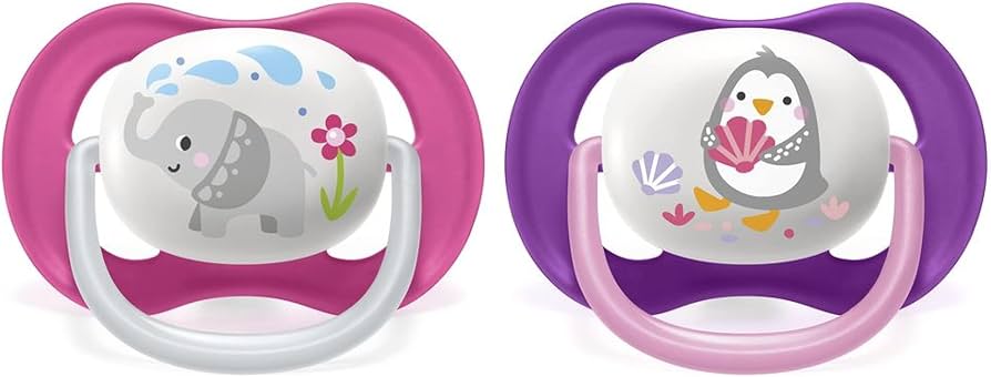 Avent Ultra Air Sterilised Pacifier with Assorted Animal Shapes 6-18m Pack of 2 | Prenatal, Babies, Nusring, Cybex, Avent Pacifier