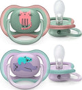 Avent Ultra Air Sterilised Pacifier with Assorted Animal Shapes 6-18m Pack of 2 | Prenatal, Babies, Nusring, Cybex, Avent Pacifier