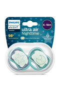 Avent Ultra Air Night Time Soother 6-18m Pack of 2 | Prenatal, Babies, Nusring, Cybex, Avent Pacifier