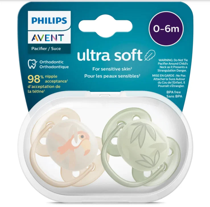 Avent Ultra Soft Soother 0-6m Boy