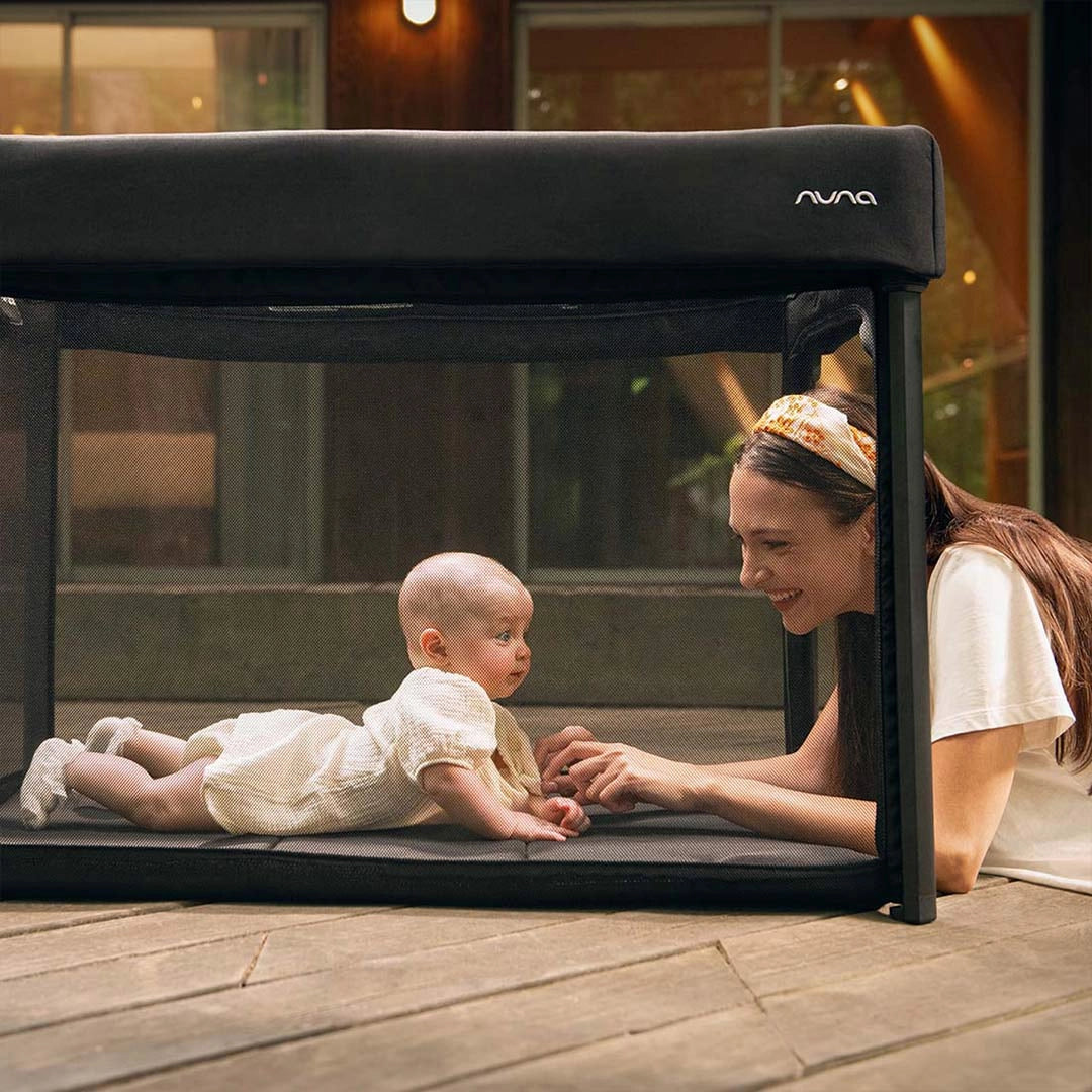 Paal playard with sheet and net Caviar