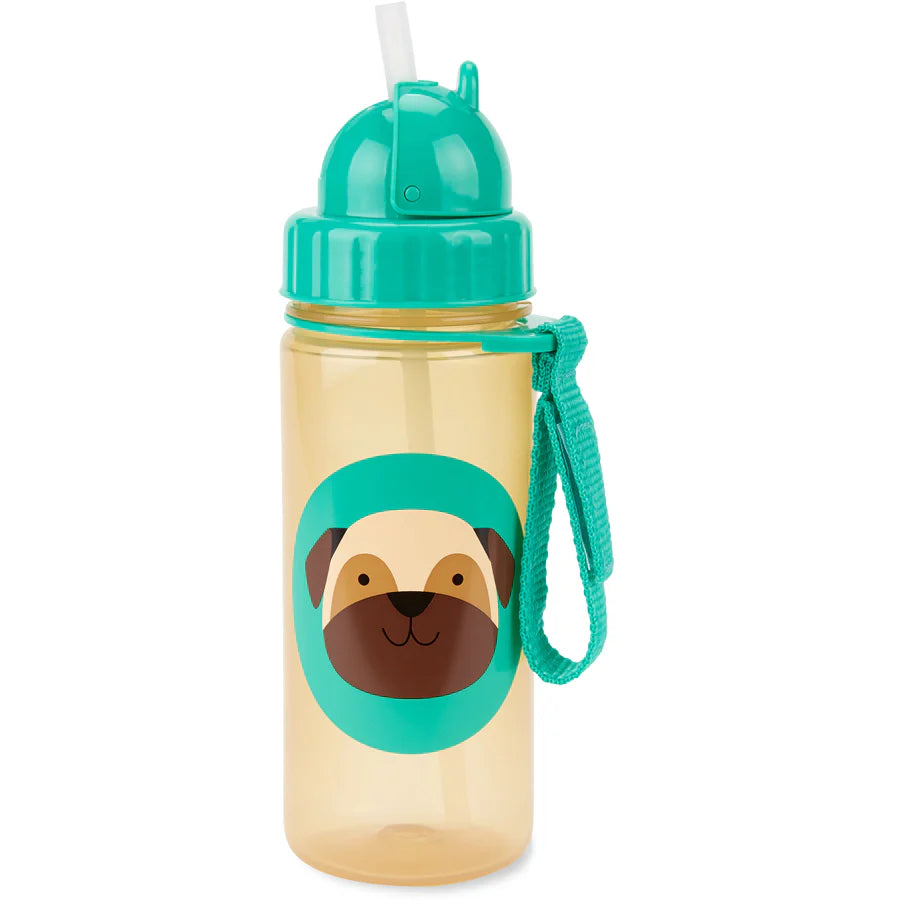 Zoo Straw Bottle Pug
