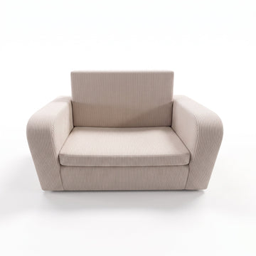 Foldable baby sofa Corduroy beige