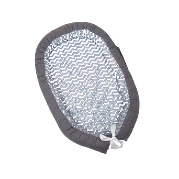 Detachable baby nest grey-blue