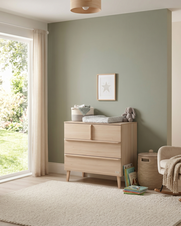Martha Acacia Chest of Drawers 3 Drawer Dresser