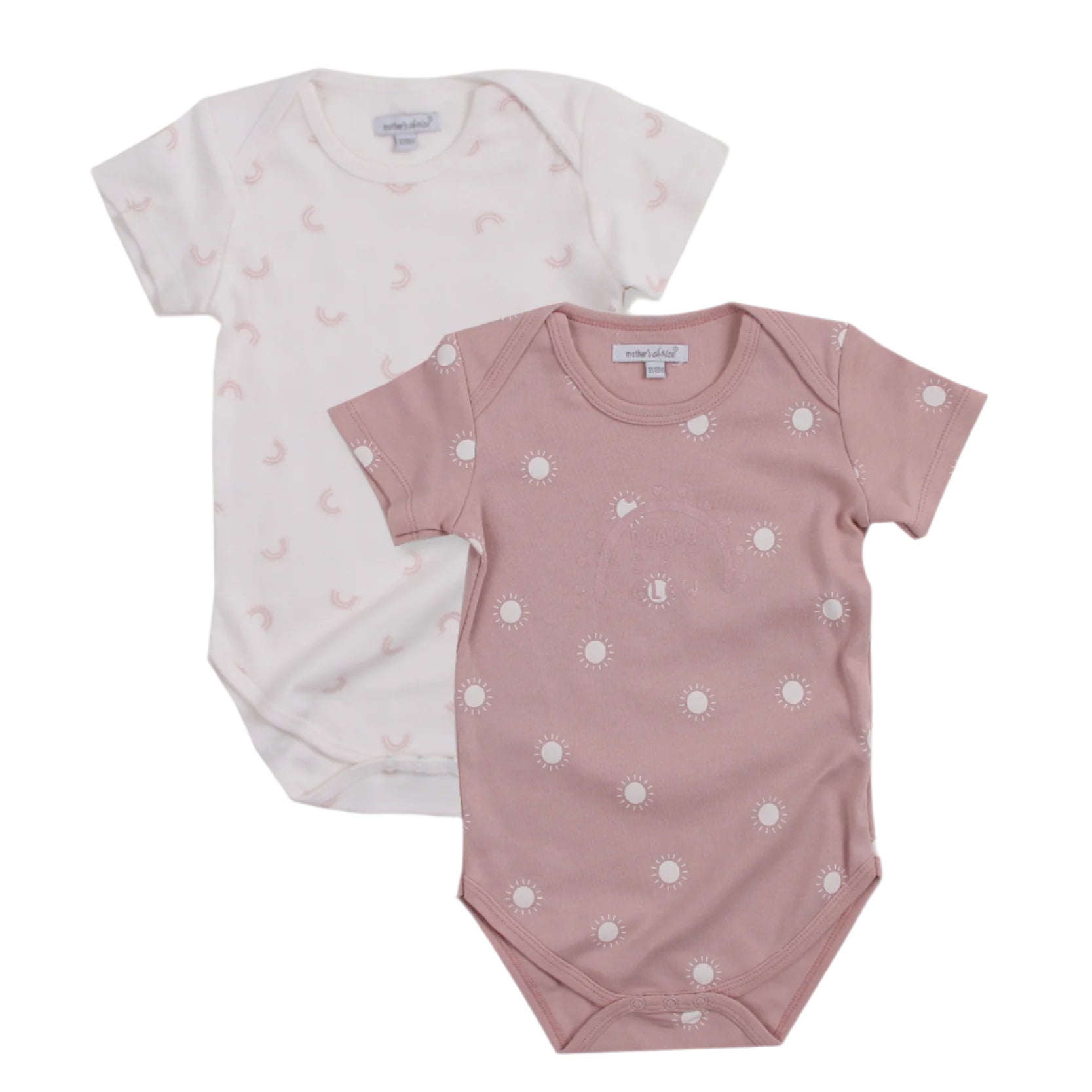 Mother's Choice Pack of 2 Short Sleeve Baby Bodysuit | Prenatal, Babies, Nusring, Cybex, Avent Bodysuit