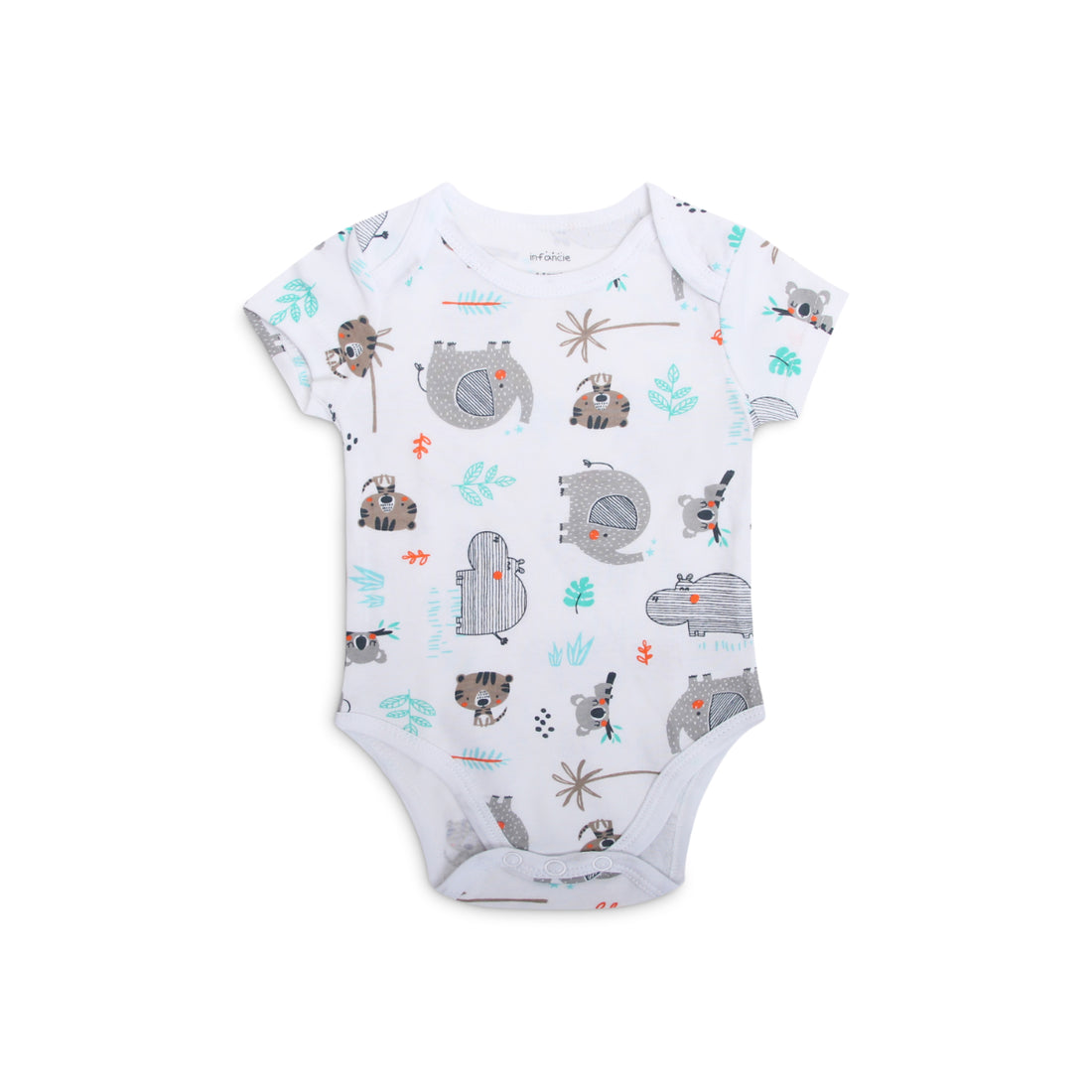 Mother's Choice Pack of 3 100% Cotton Short-Sleeved Baby Bodysuits Mint Jungle | Prenatal, Babies, Nusring, Cybex, Avent Bodysuit