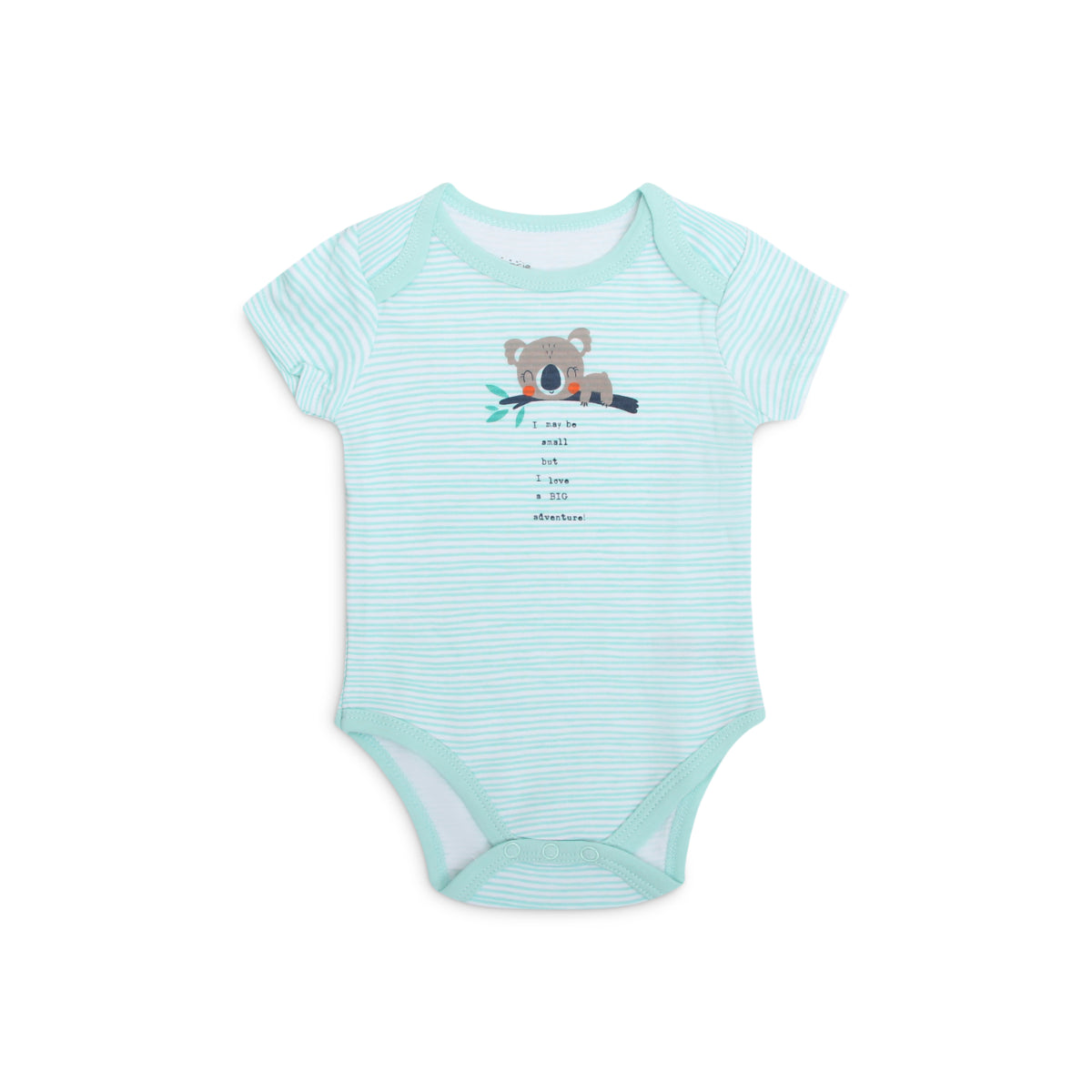 Mother's Choice Pack of 3 100% Cotton Short-Sleeved Baby Bodysuits Mint Jungle | Prenatal, Babies, Nusring, Cybex, Avent Bodysuit