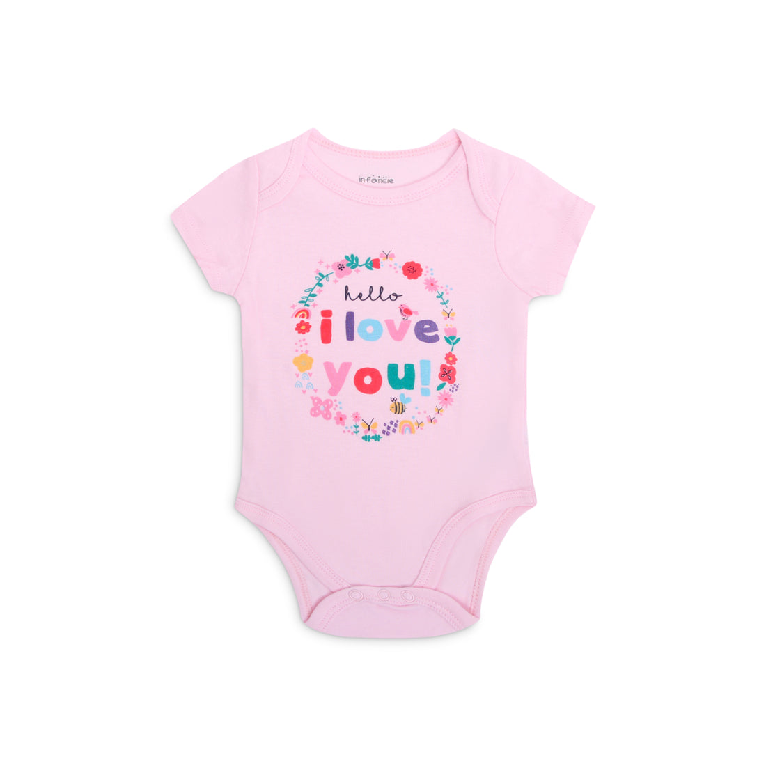 Mother's Choice Pack of 3 Cotton Short-Sleeved Baby Bodysuits In the Garden | Prenatal, Babies, Nusring, Cybex, Avent Bodysuit