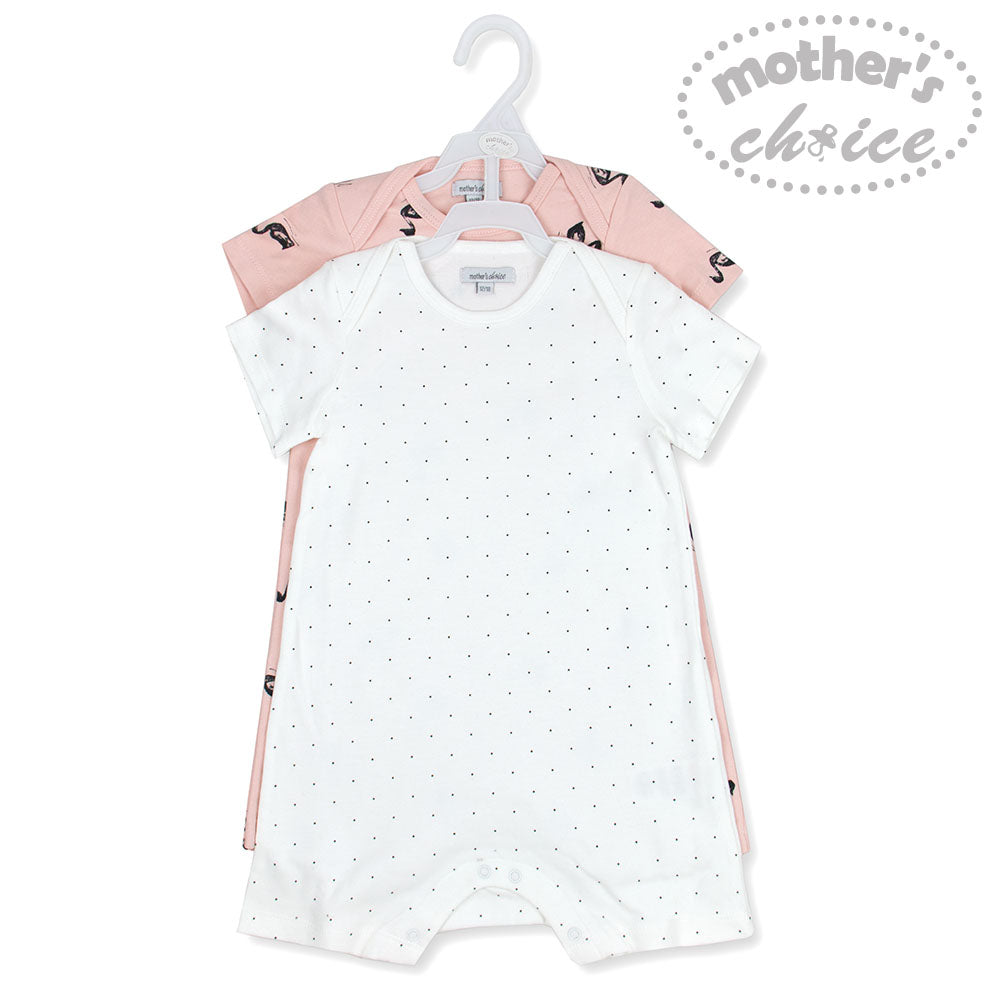Mother Choice Baby 2 Pieces Romper Swan