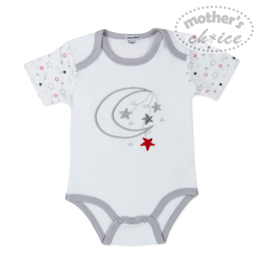 Mother's Choice Stars & Moon Bodysuit | Prenatal, Babies, Nusring, Cybex, Avent Bodysuit
