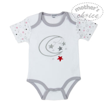 Mother's Choice Stars & Moon Bodysuit | Prenatal, Babies, Nusring, Cybex, Avent Bodysuit