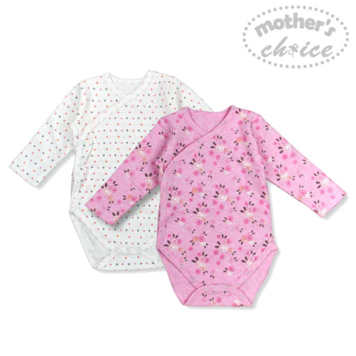 Mother's Choice Pack of 2 Floral White & Pink Bodysuit | Prenatal, Babies, Nusring, Cybex, Avent Bodysuit