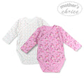 Mother's Choice Pack of 2 Floral White & Pink Bodysuit | Prenatal, Babies, Nusring, Cybex, Avent Bodysuit