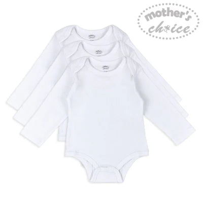 Mother's Choice Pack of 3 Longsleeve Bodysuit | Prenatal, Babies, Nusring, Cybex, Avent Bodysuit