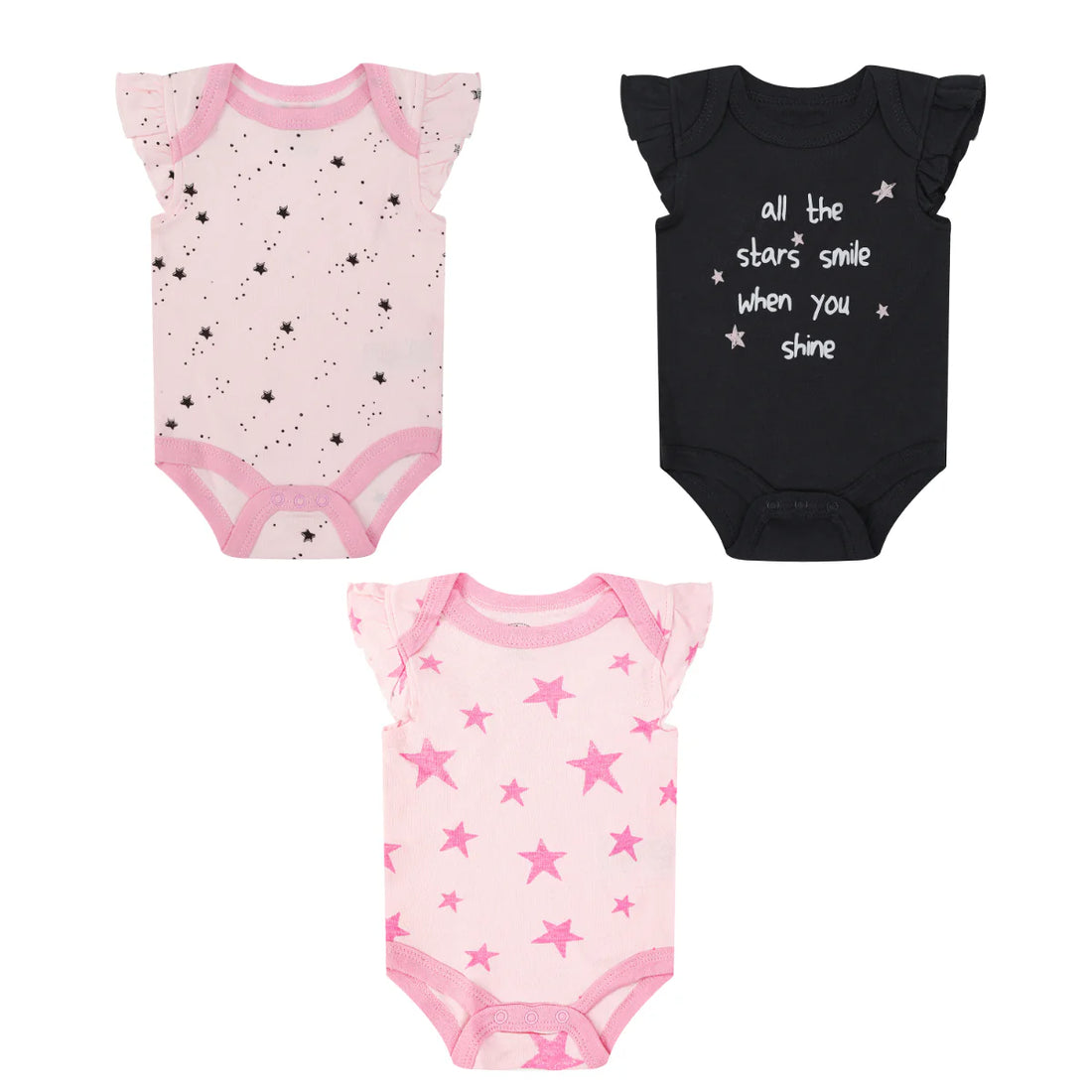 Mother's Choice Pack of 3 Bodysuits With Ruffle Sleeve | Prenatal, Babies, Nusring, Cybex, Avent Bodysuit