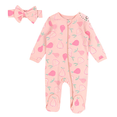 Mother's Choice Footed Grower With Head Band Set Floral | Prenatal, Babies, Nusring, Cybex, Avent Bodysuit