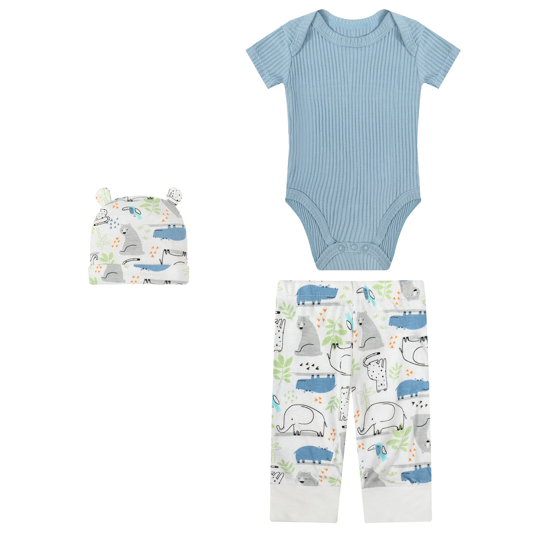 Mother Choice 3 Pc Set - Bodysuit, Pant and Hat