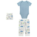 Mother Choice 3 Pc Set - Bodysuit, Pant and Hat
