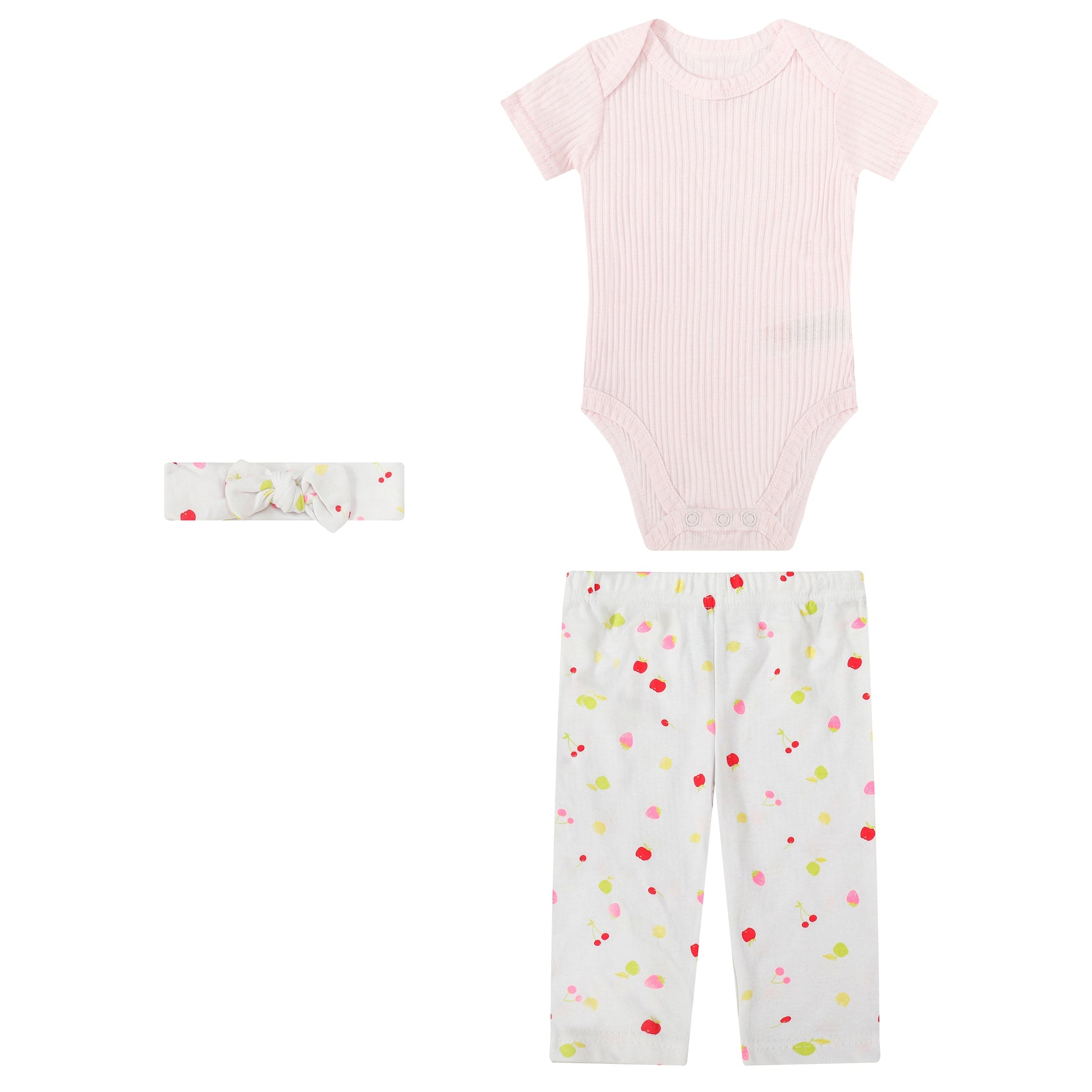 Mother Choice 3 Pc Set - Bodysuit, Pant and Headband