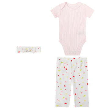 Mother Choice 3 Pc Set - Bodysuit, Pant and Headband