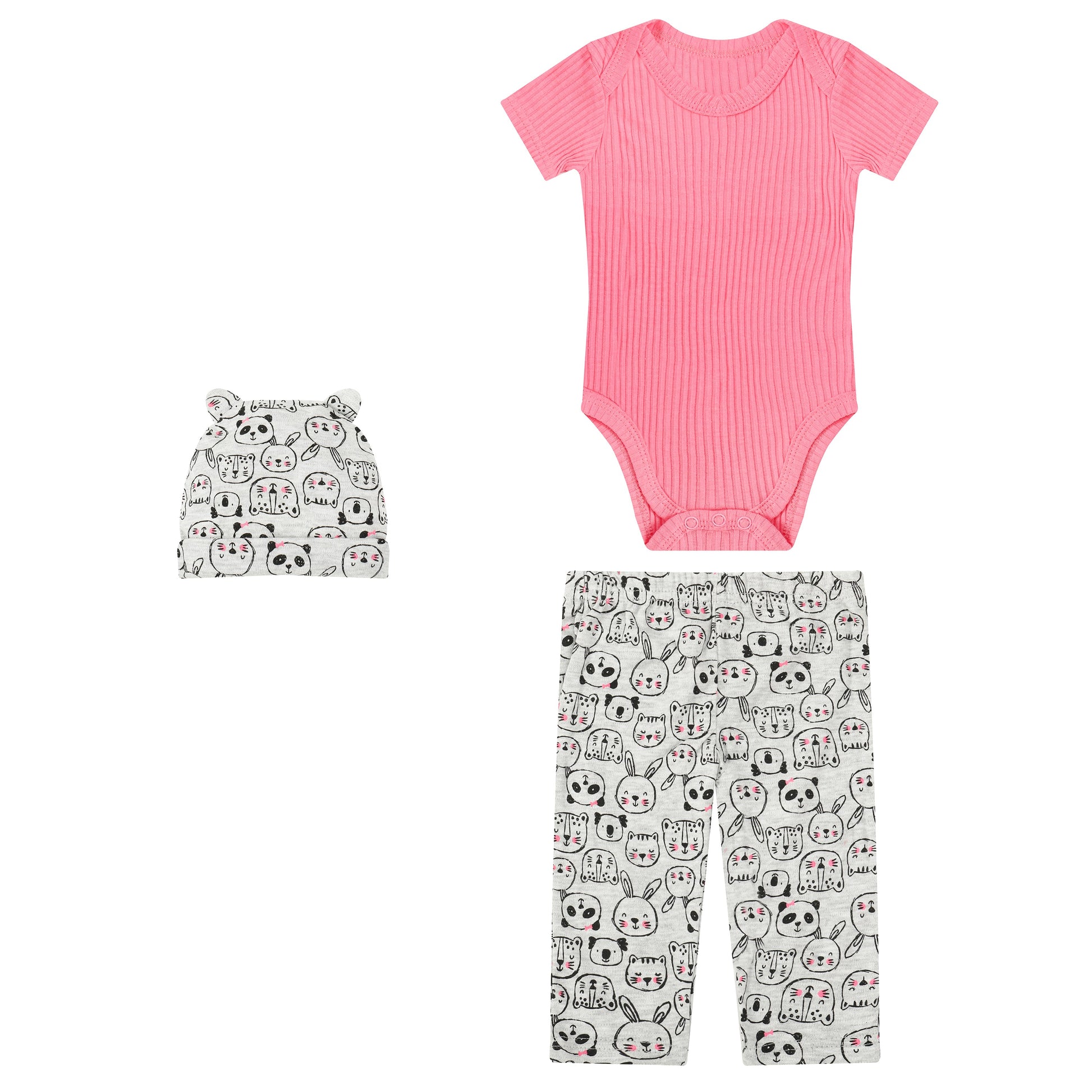 Mother Choice 3 Pc Set - Bodysuit, Pant and Hat