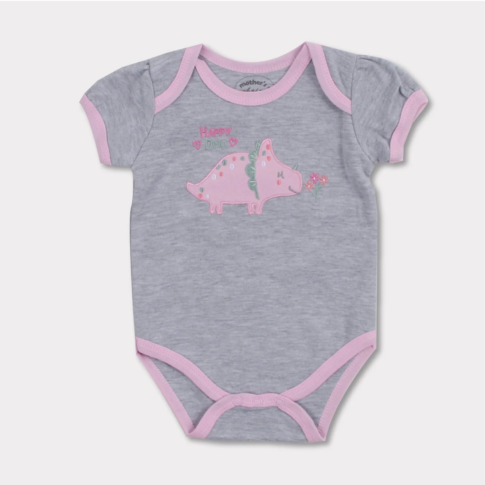 Mother's Choice Pink 3 Pieces Creeper Short Bodysuit & Socks Set | Prenatal, Babies, Nusring, Cybex, Avent Bodysuit