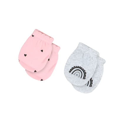 Mother's Choice Pack of 2 Mittens - Grey & Pink | Prenatal, Babies, Nusring, Cybex, Avent Mittens