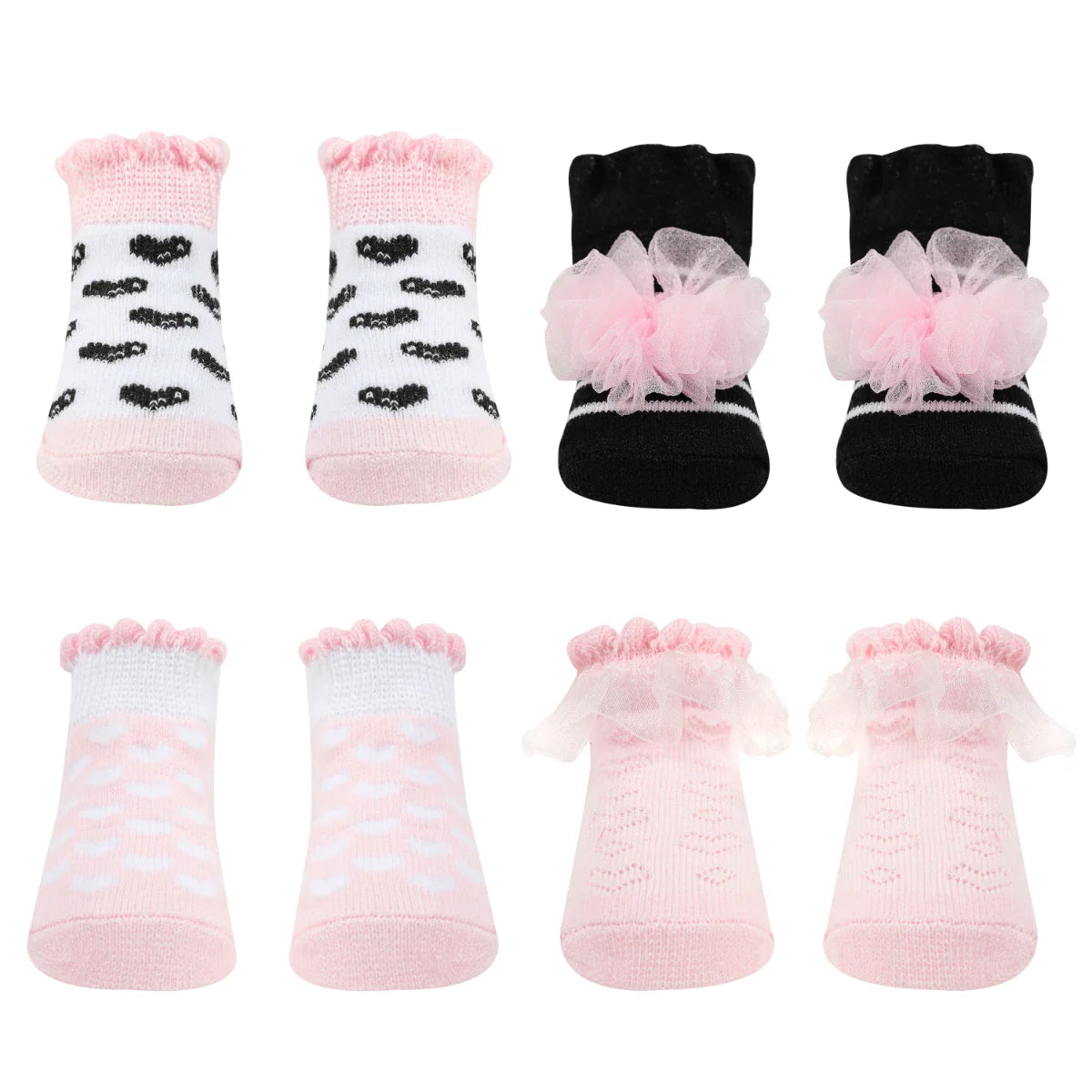 Mother's Choice Pack of 4 Pink Socks Gift Box 0-6m | Prenatal, Babies, Nusring, Cybex, Avent Sock
