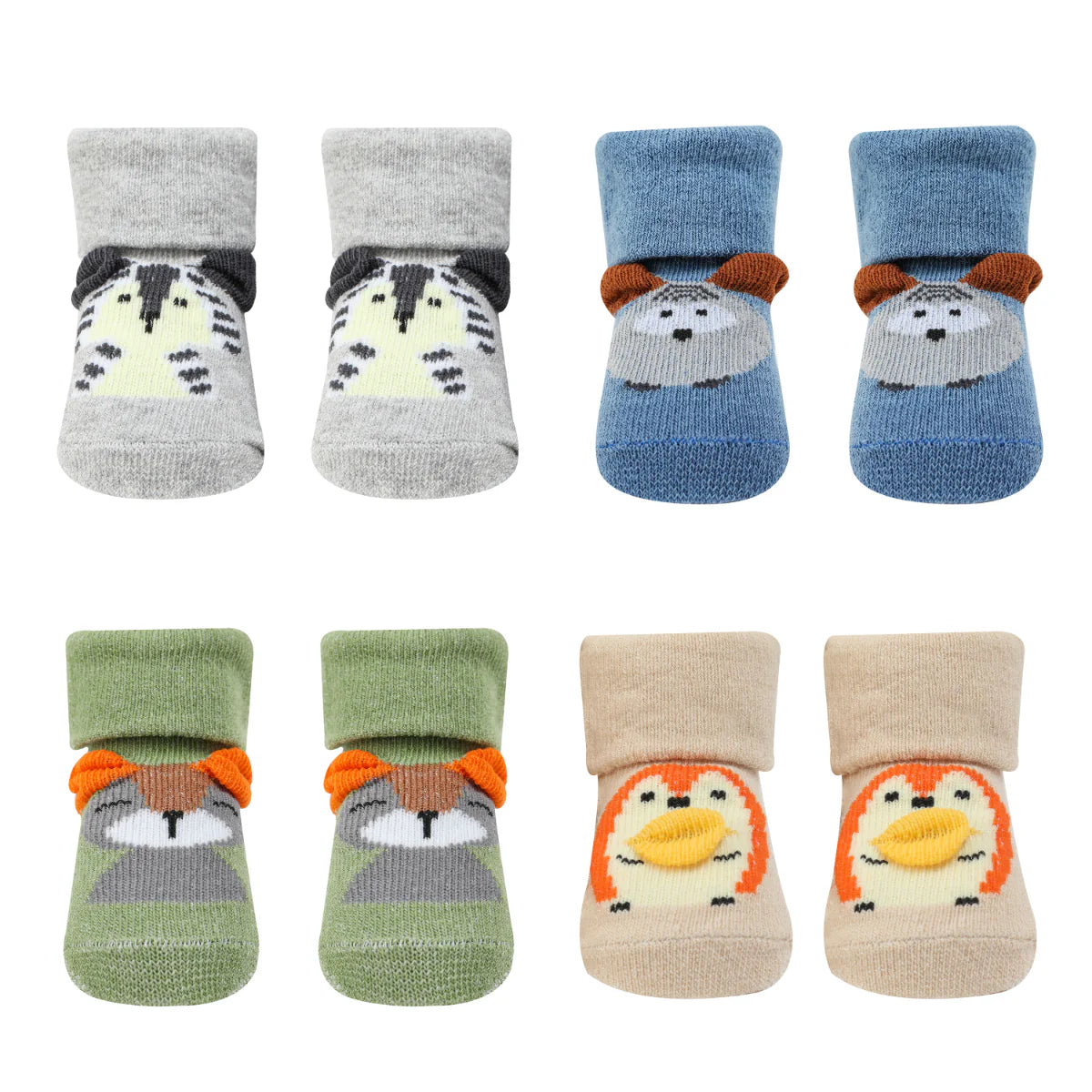 Mother's Choice Pack of 4 Animals Socks Gift Box 0-6m | Prenatal, Babies, Nusring, Cybex, Avent Sock