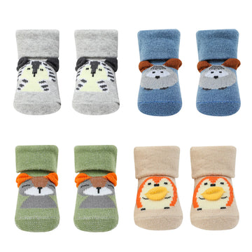 Mother's Choice Pack of 4 Animals Socks Gift Box 0-6m | Prenatal, Babies, Nusring, Cybex, Avent Sock