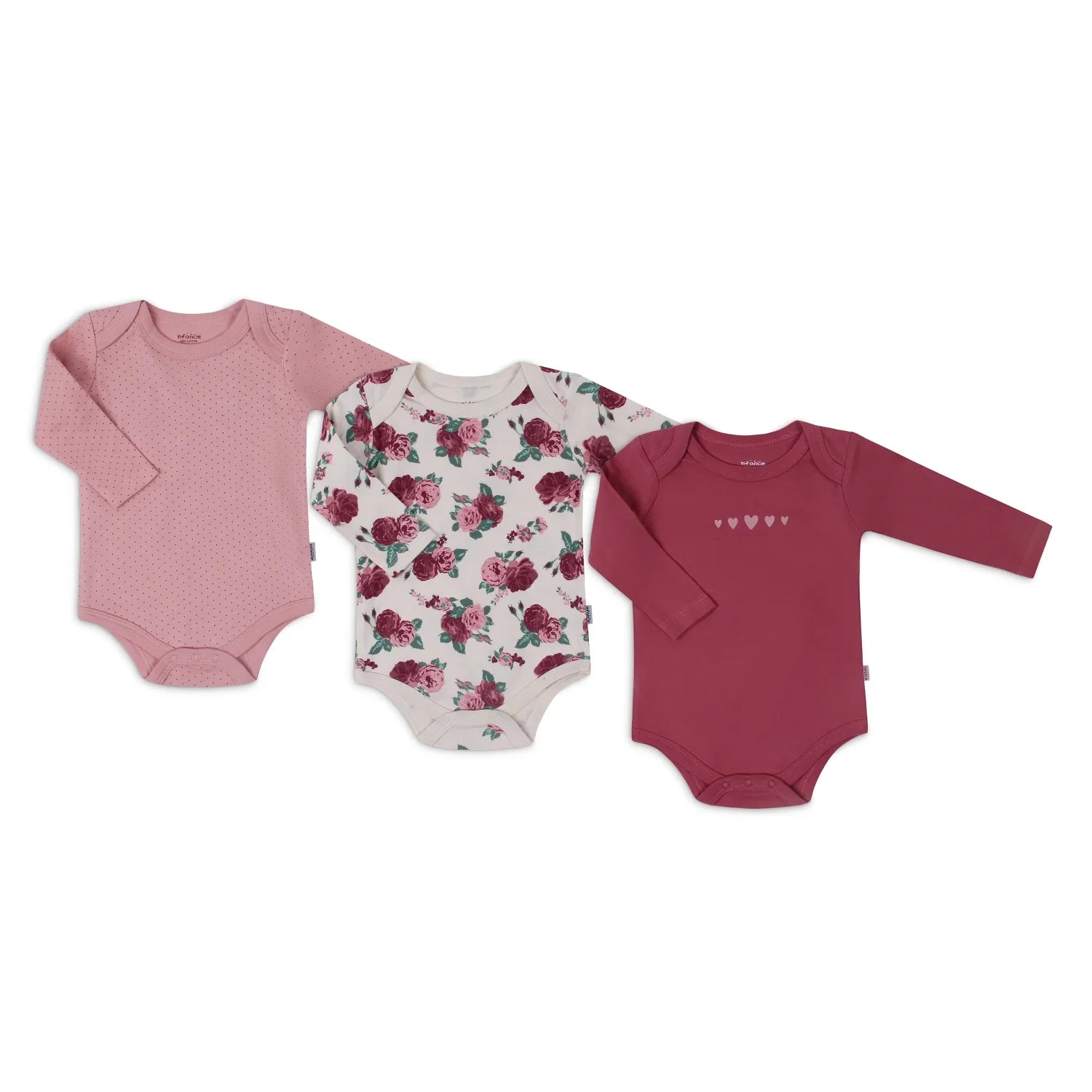 Mother's Choice  3 Pieces of flowery bodysuit 0-3M Bodysuit