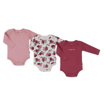 Mother's Choice  3 Pieces of flowery bodysuit 0-3M Bodysuit