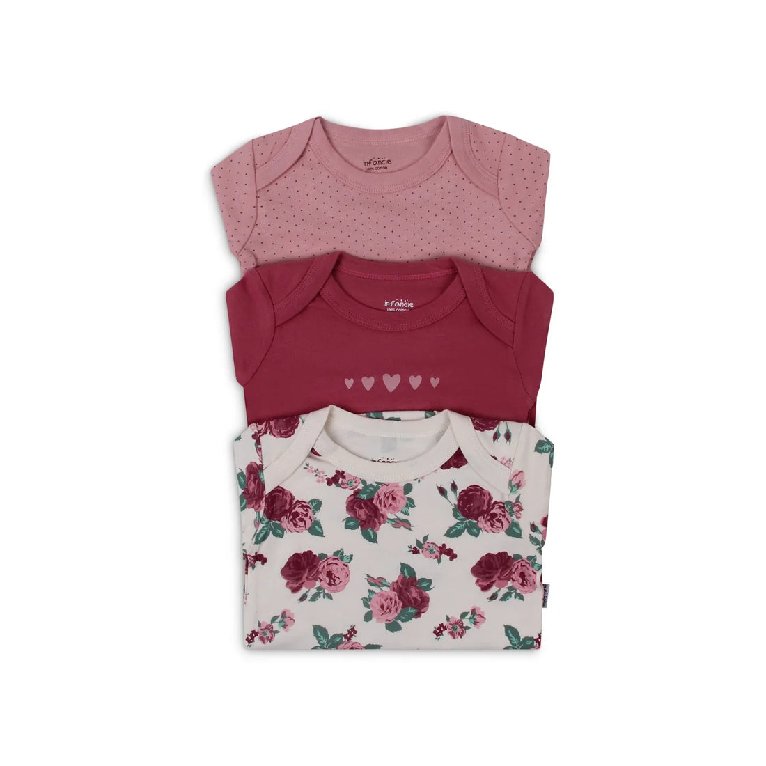 Mother's Choice  3 Pieces of flowery bodysuit 0-3M Bodysuit