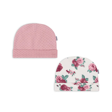 Mother's Choice Pack of 2 Pink Flowery Hats Hat