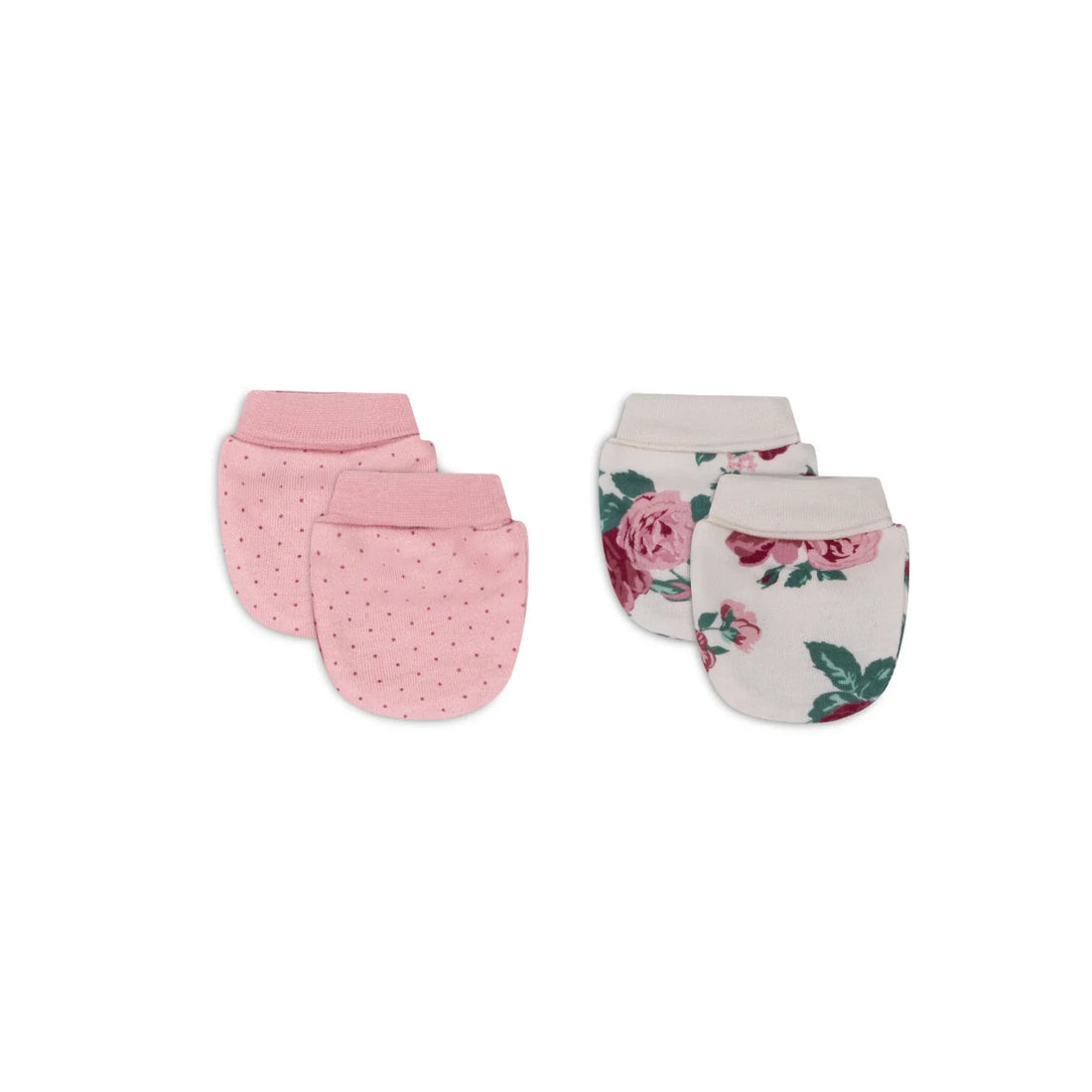Mother's Choice Pack of 2 Pink Flowery Mitten Mitten