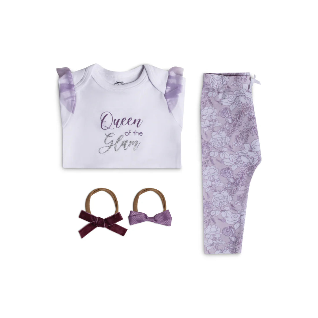 Mother's Choice Purple 4 Pieces Bodysuit, Pants & 2 Bands | Prenatal, Babies, Nusring, Cybex, Avent Bodysuit