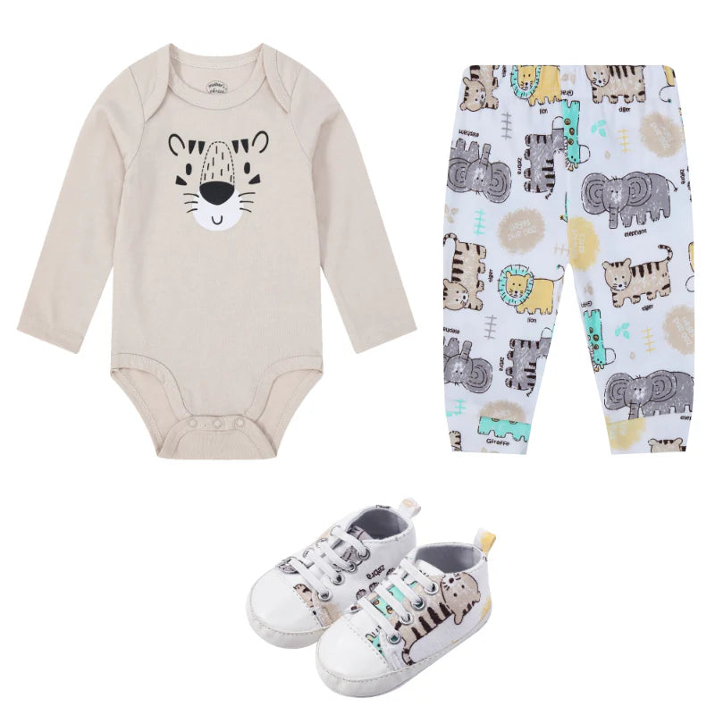 Mother's Choice Baby 3 pieces Longsleeve bodysuits pants and shoes set | Prenatal, Babies, Nusring, Cybex, Avent Bodysuit