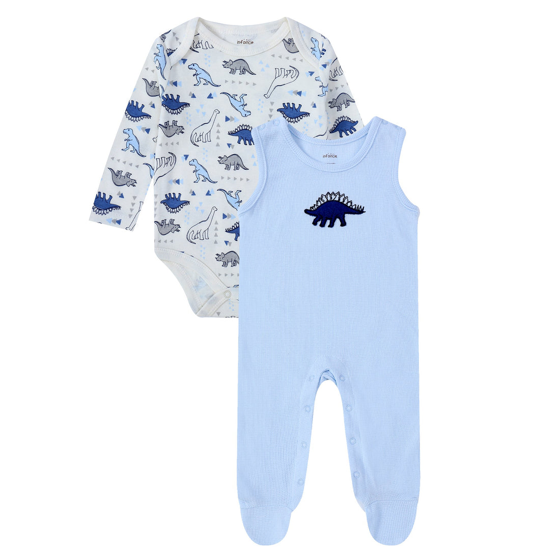 Mother Choice Romper with Body Dino Blue 